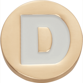 Gold Letter D