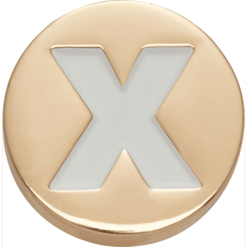 Gold Letter X
