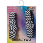 Zigzag Flat Laces 2 Pack Blk/Whi